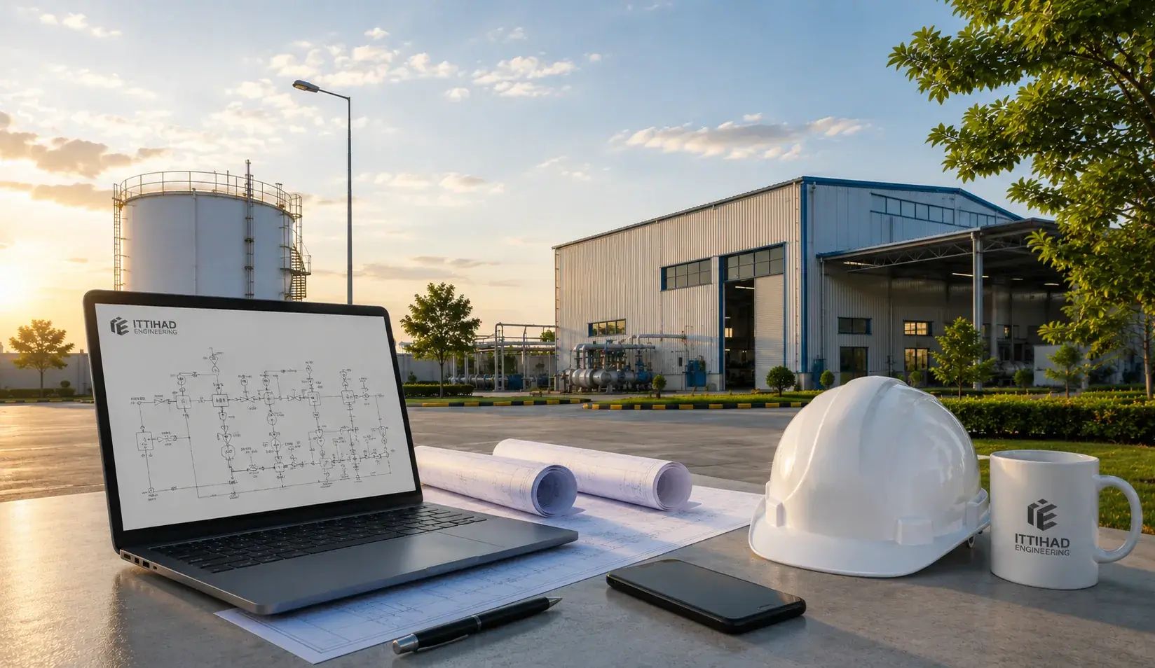 Industrial facility representing Ittihad Engineering services